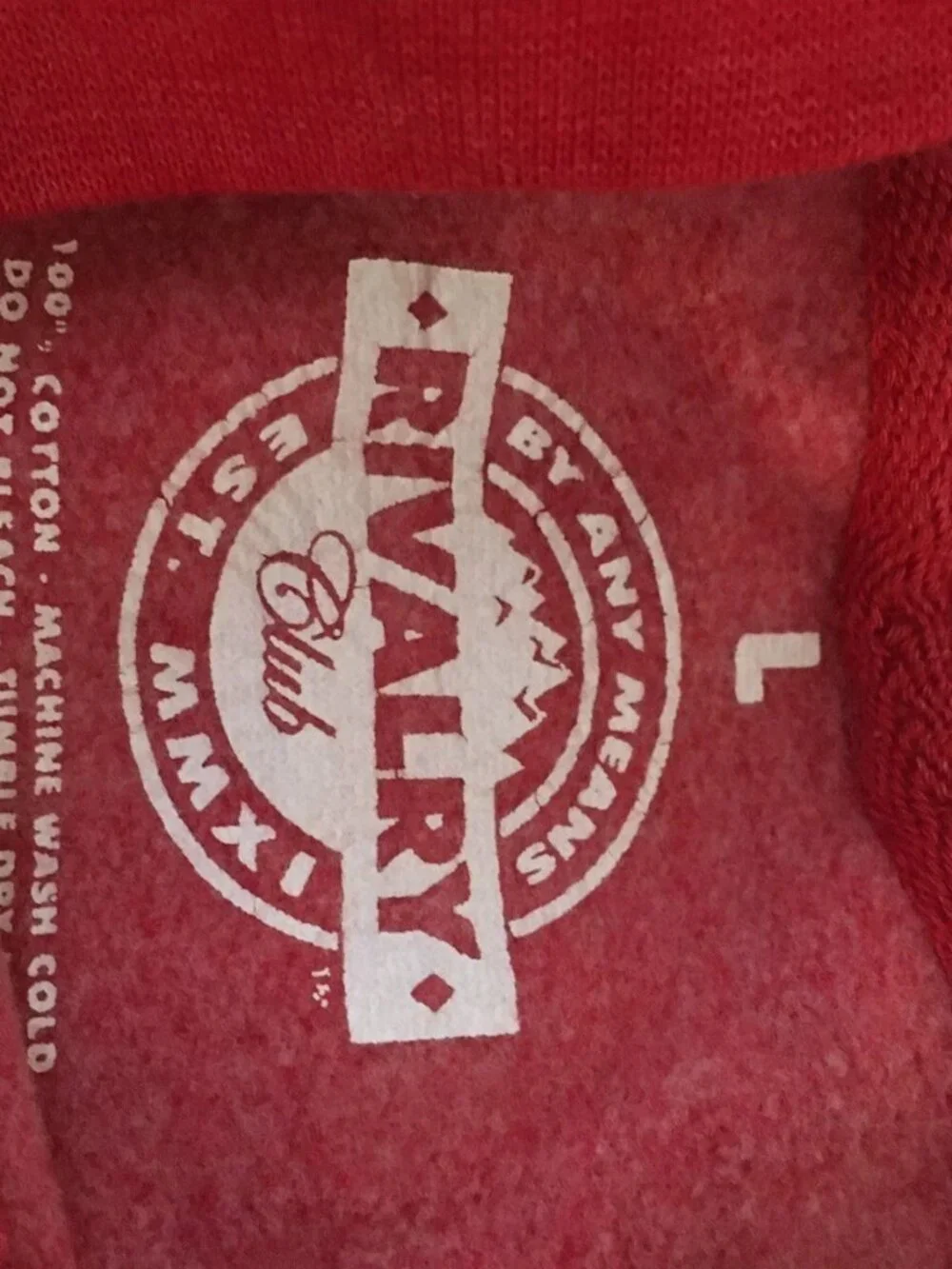 RIVALRY CLUB Sweatshirt Size L